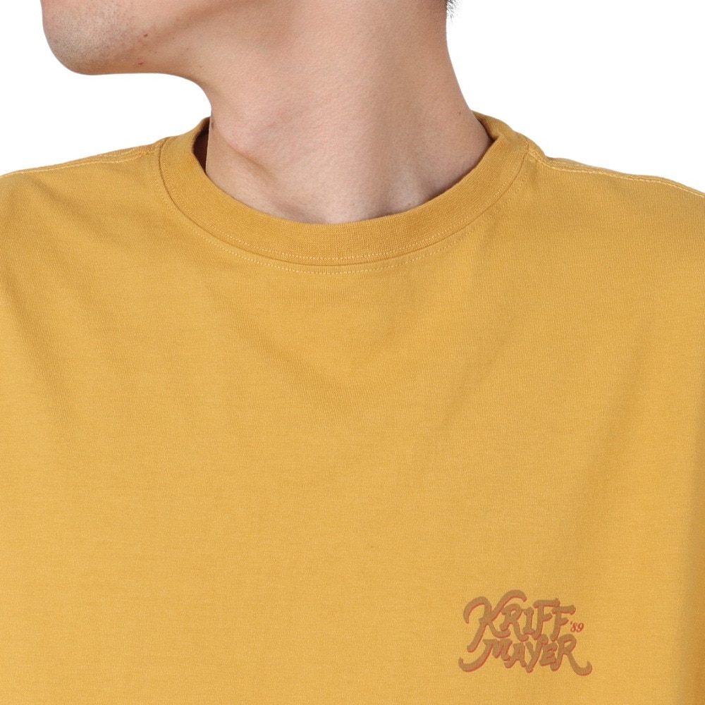 クリフメイヤー（KRIFF MAYER）（メンズ）ラビットバックプリントロンT 長袖Tシャツ 2417807:55:YELLOW
