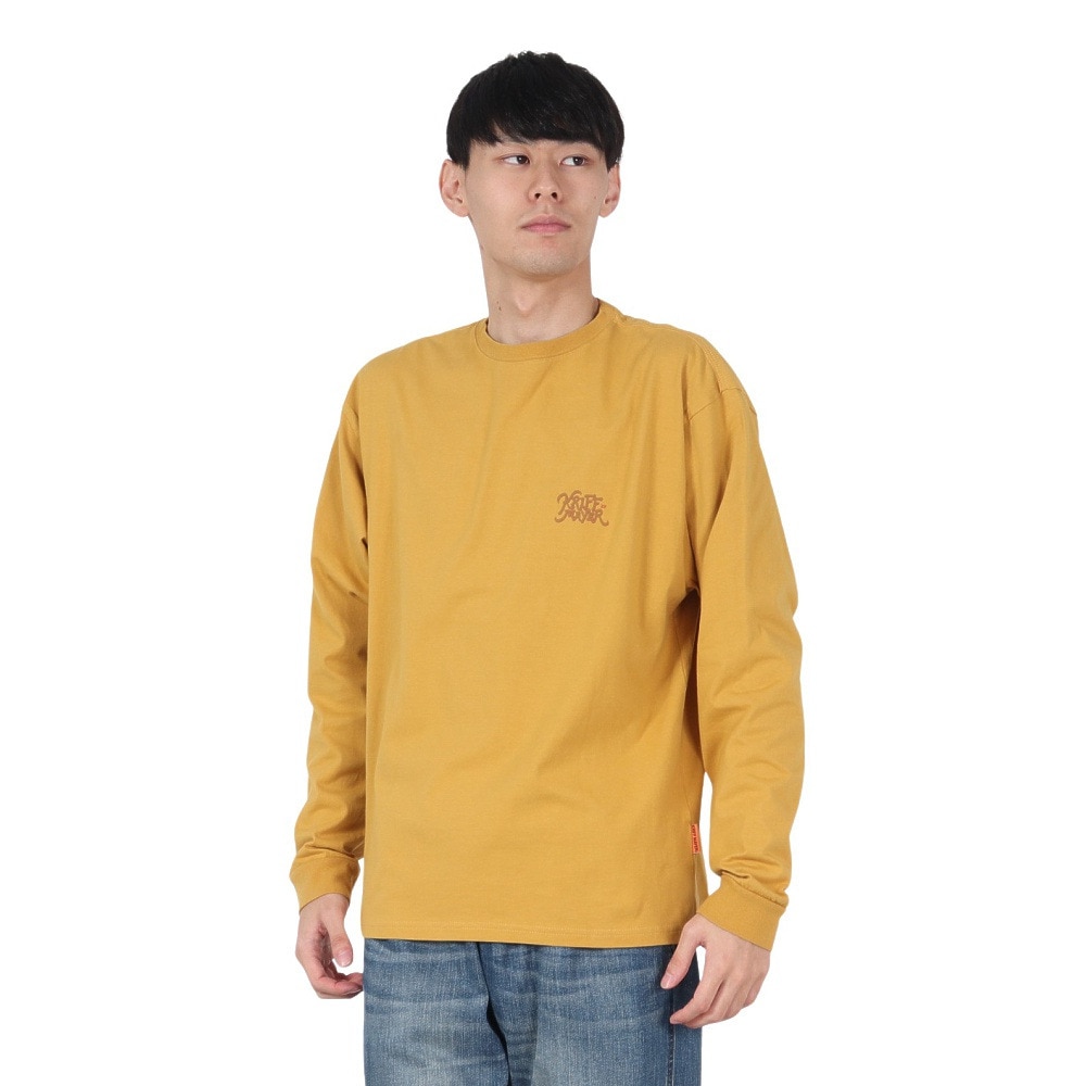クリフメイヤー（KRIFF MAYER）（メンズ）ラビットバックプリントロンT 長袖Tシャツ 2417807:55:YELLOW