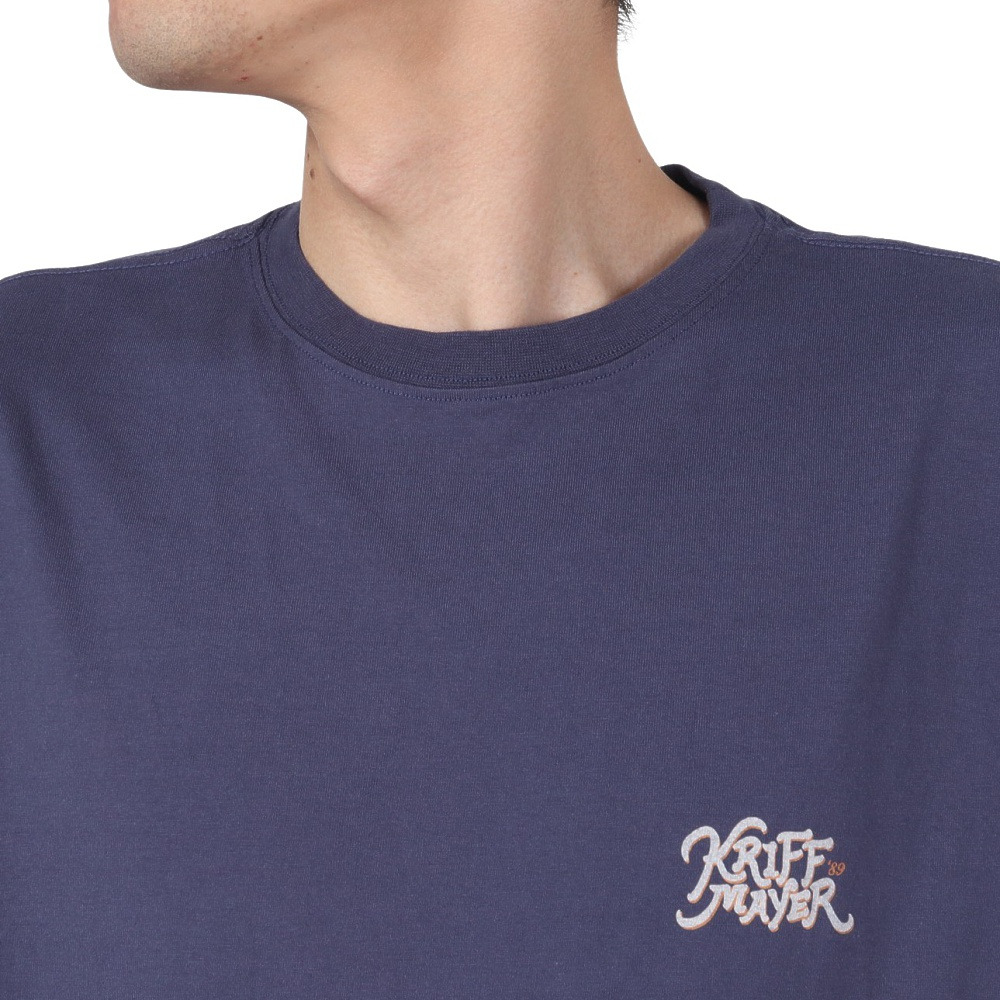クリフメイヤー（KRIFF MAYER）（メンズ）ラビットバックプリントロンT 長袖Tシャツ 2417807:79:NAVY