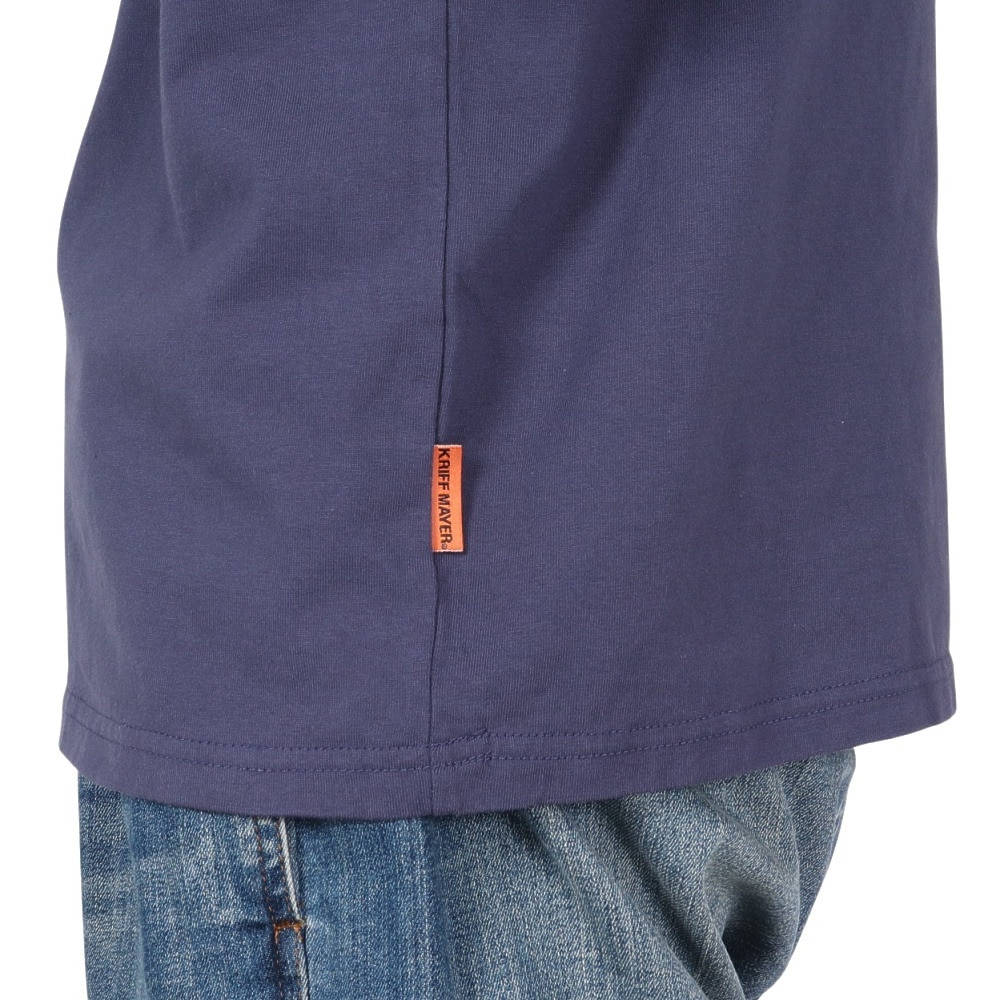 クリフメイヤー（KRIFF MAYER）（メンズ）ラビットバックプリントロンT 長袖Tシャツ 2417807:79:NAVY