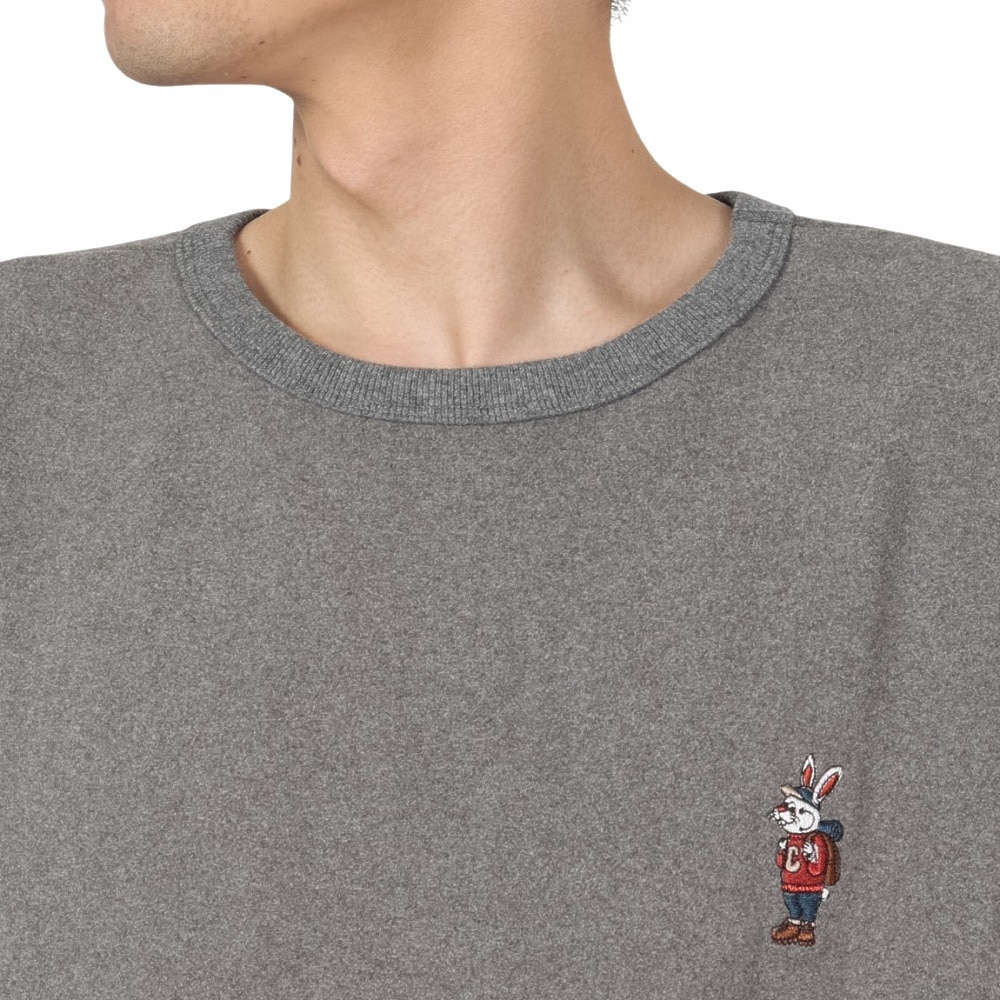 クリフメイヤー（KRIFF MAYER）（メンズ）モチノビ ラビットロンT 長袖Tシャツ スタンド 2417814:15:GRAY