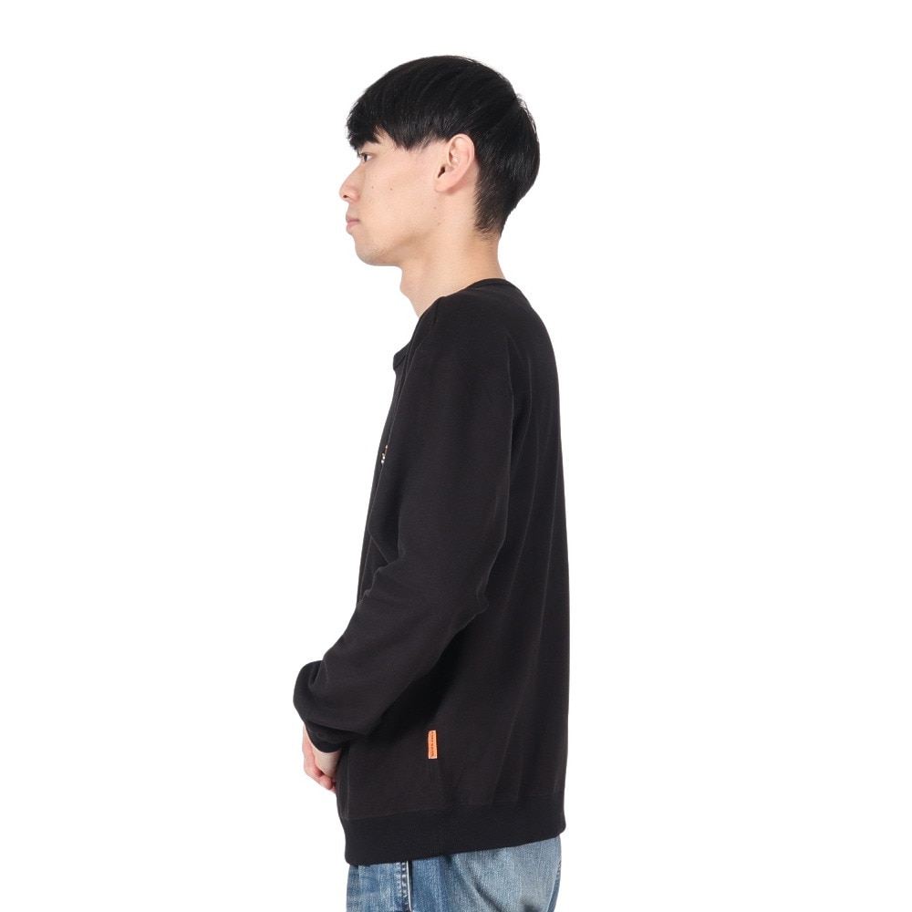 クリフメイヤー（KRIFF MAYER）（メンズ）モチノビ ラビットロンT 長袖Tシャツ スタンド 2417814:19:BLACK