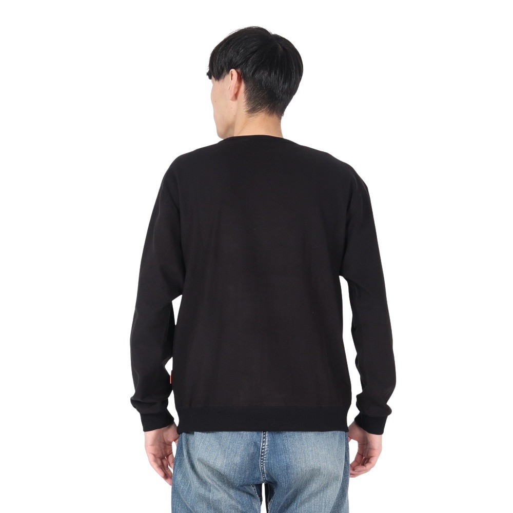 クリフメイヤー（KRIFF MAYER）（メンズ）モチノビ ラビットロンT 長袖Tシャツ スタンド 2417814:19:BLACK