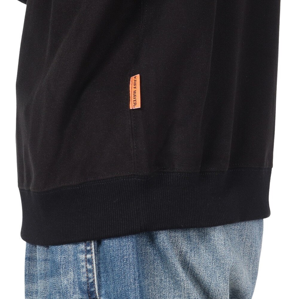 クリフメイヤー（KRIFF MAYER）（メンズ）モチノビ ラビットロンT 長袖Tシャツ スタンド 2417814:19:BLACK