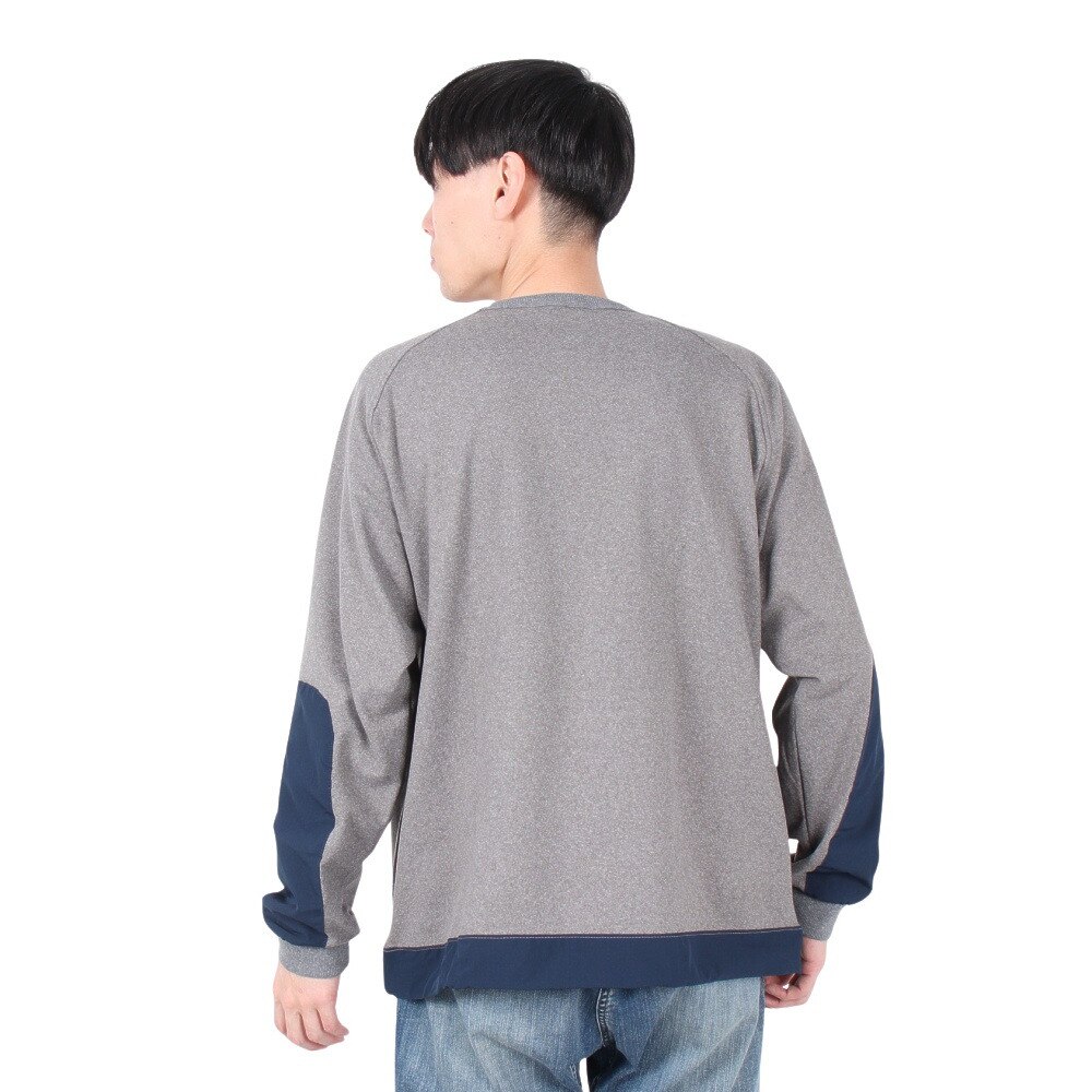 クリフメイヤー（KRIFF MAYER）（メンズ）モチノビ デザイン クルーネック 長袖Tシャツ 2417815 15 GRAY