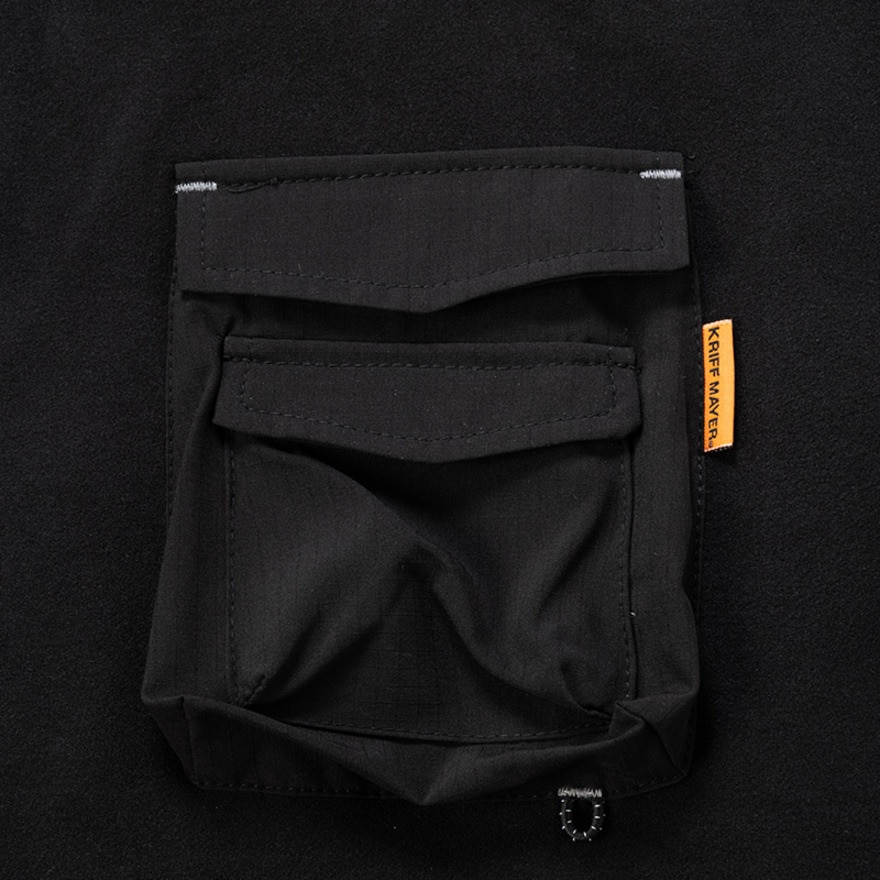 クリフメイヤー（KRIFF MAYER）（メンズ）モチノビ デザイン クルーネック 長袖Tシャツ 2417815 19 BLACK