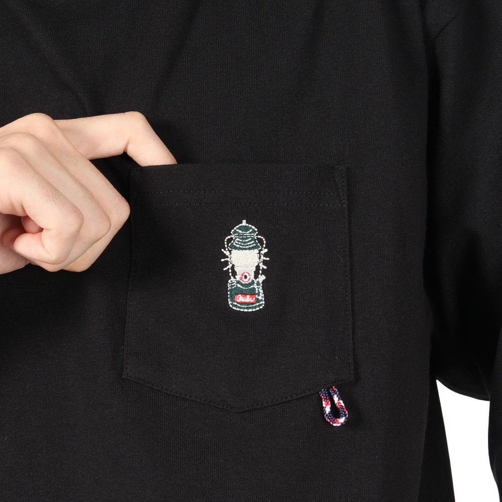 コールマン（Coleman）（メンズ）天竺 ポケット 長袖Tシャツ X5450A BLK