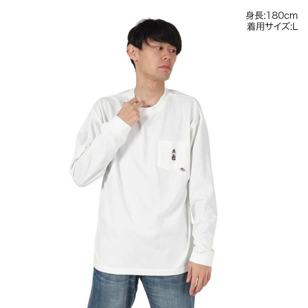コールマン（Coleman）（メンズ）天竺 ポケット 長袖Tシャツ X5450A WHT