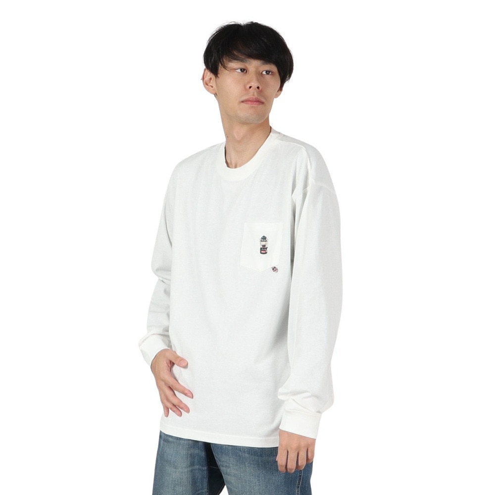 コールマン（Coleman）（メンズ）天竺 ポケット 長袖Tシャツ X5450A WHT