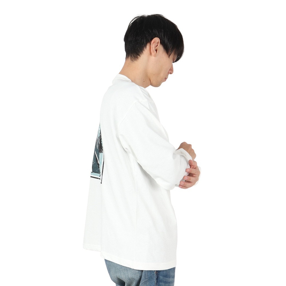コールマン（Coleman）（メンズ）バックプリント 布帛 ポケット 長袖Tシャツ X5451A WHT