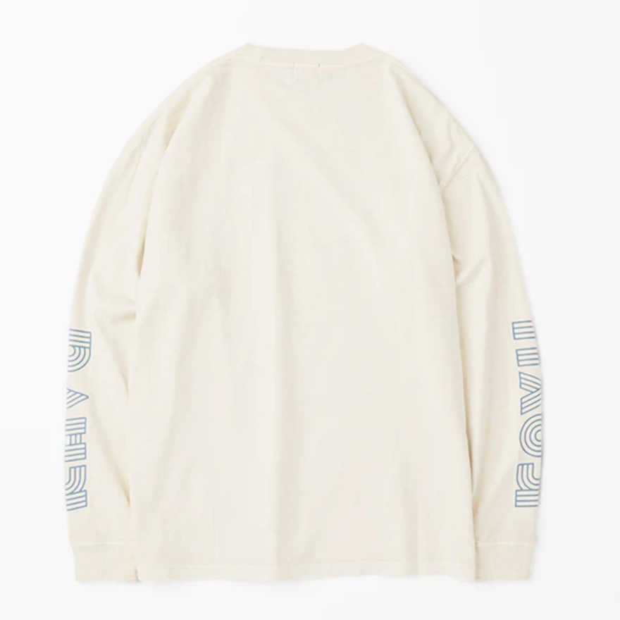 カブー（KAVU）（メンズ）ロングスリーブプリントTシャツ 19823014 アイボリー