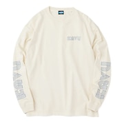 (メンズ)ロングスリーブプリントTシャツ 19823014 アイボリー