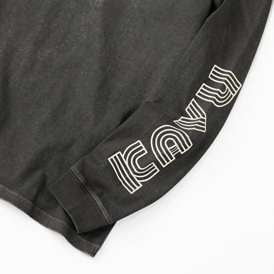 カブー（KAVU）（メンズ）ロングスリーブプリントTシャツ 19823014 ブラック