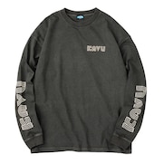 (メンズ)ロングスリーブプリントTシャツ 19823014 ブラック