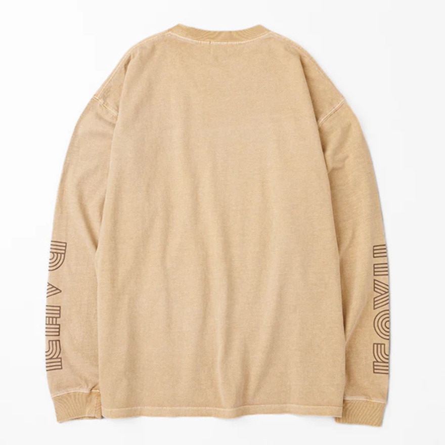 カブー（KAVU）（メンズ）ロングスリーブプリントTシャツ 19823014 マスタード