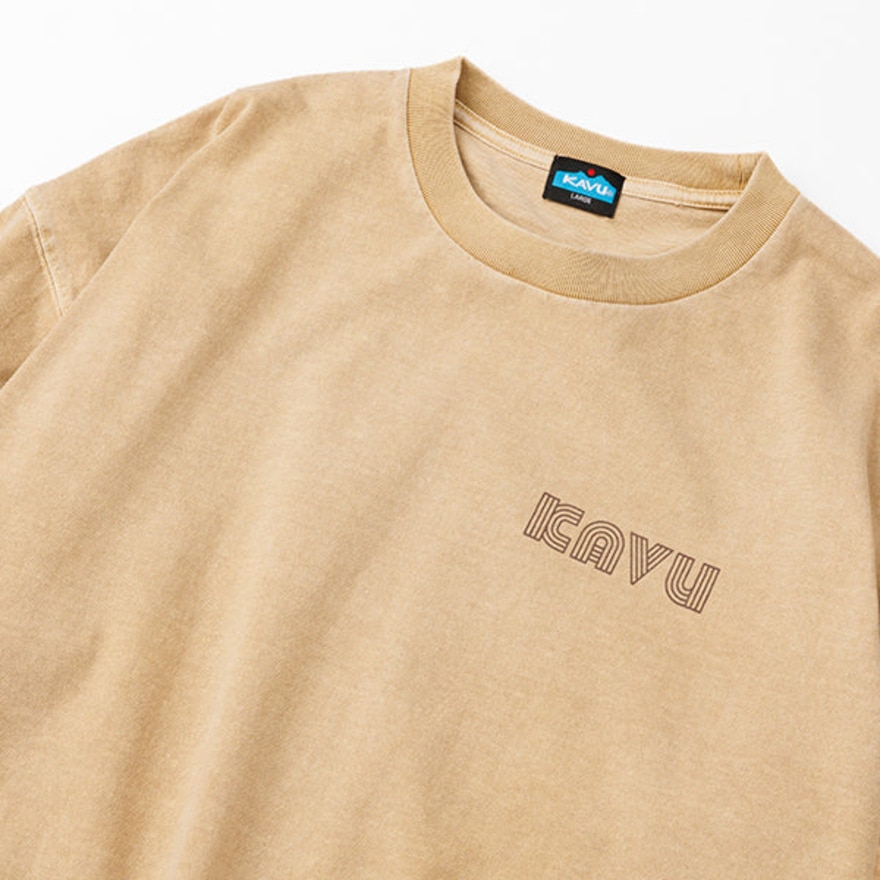 カブー（KAVU）（メンズ）ロングスリーブプリントTシャツ 19823014 マスタード