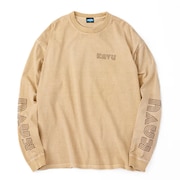 (メンズ)ロングスリーブプリントTシャツ 19823014 マスタード