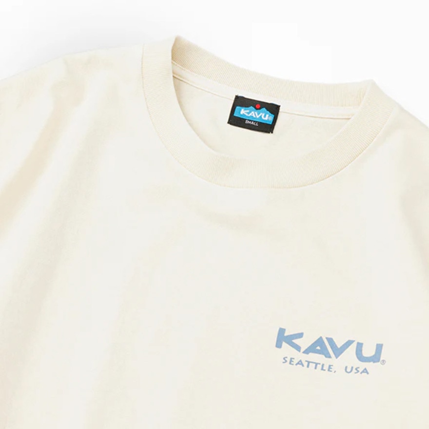 カブー（KAVU）（メンズ）サーフロゴ ロングスリーブTシャツ 19823015 アイボリー