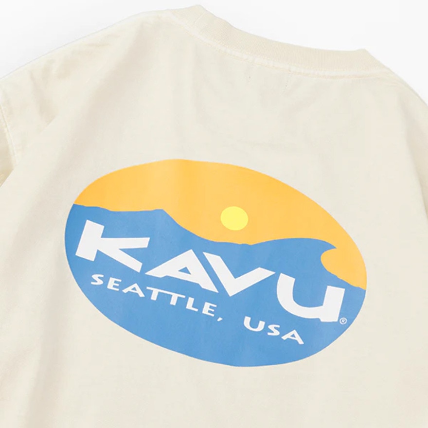 カブー（KAVU）（メンズ）サーフロゴ ロングスリーブTシャツ 19823015 アイボリー