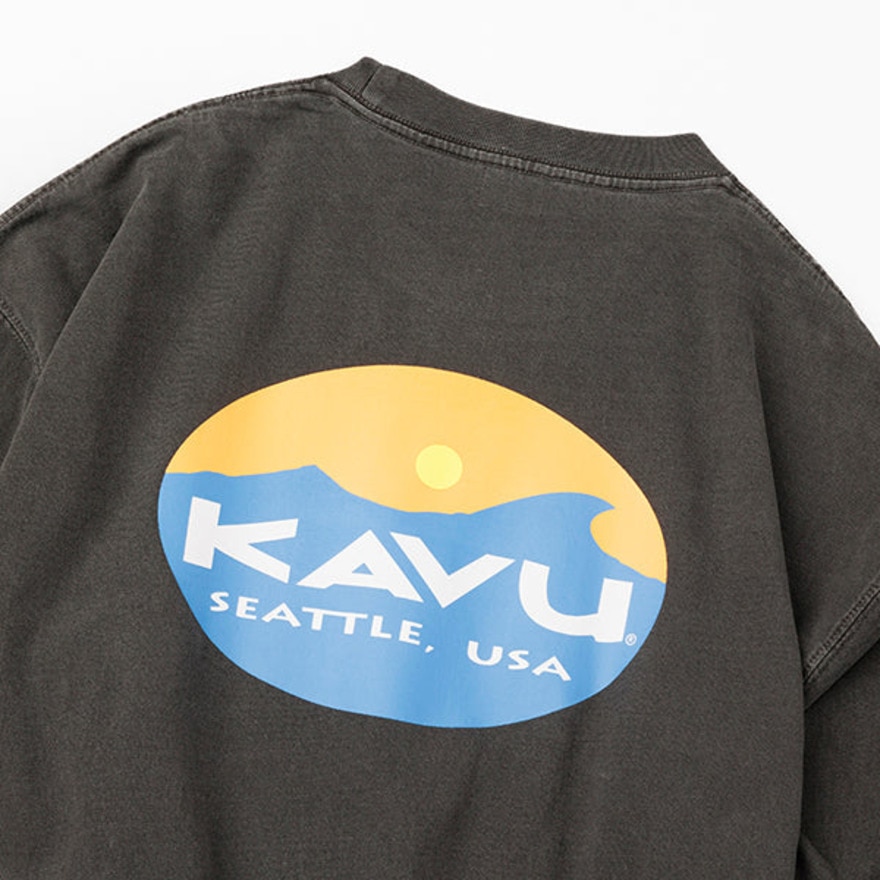 カブー（KAVU）（メンズ）サーフロゴ ロングスリーブTシャツ 19823015 ブラック