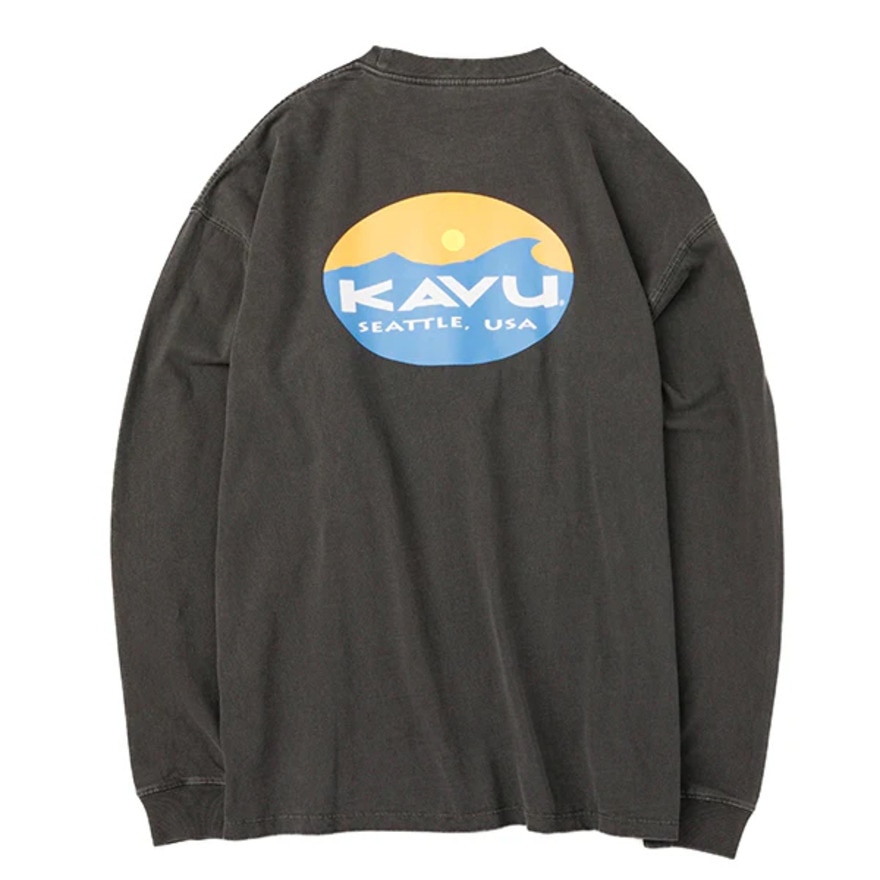 カブー（KAVU）（メンズ）サーフロゴ ロングスリーブTシャツ 19823015 ブラック