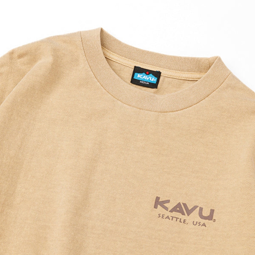 カブー（KAVU）（メンズ）サーフロゴ ロングスリーブTシャツ 19823015 マスタード