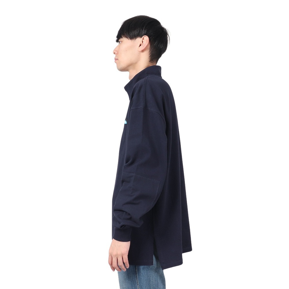 カブー（KAVU）（メンズ）ハーフジップ ヘビーウェイト ロングスリーブTシャツ 19823021