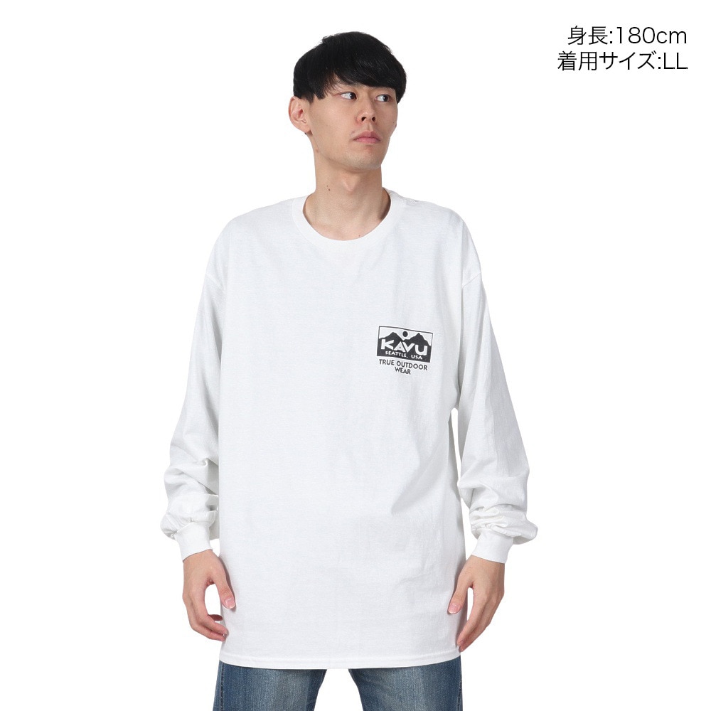 カブー（KAVU）（メンズ）トゥルーロゴ ロングスリーブ Tシャツ 19823021