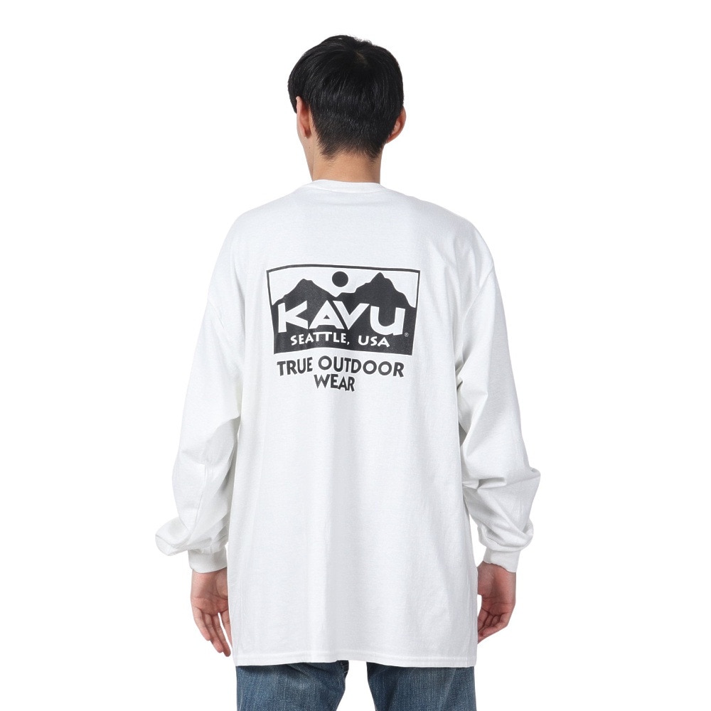 カブー（KAVU）（メンズ）トゥルーロゴ ロングスリーブ Tシャツ 19823021