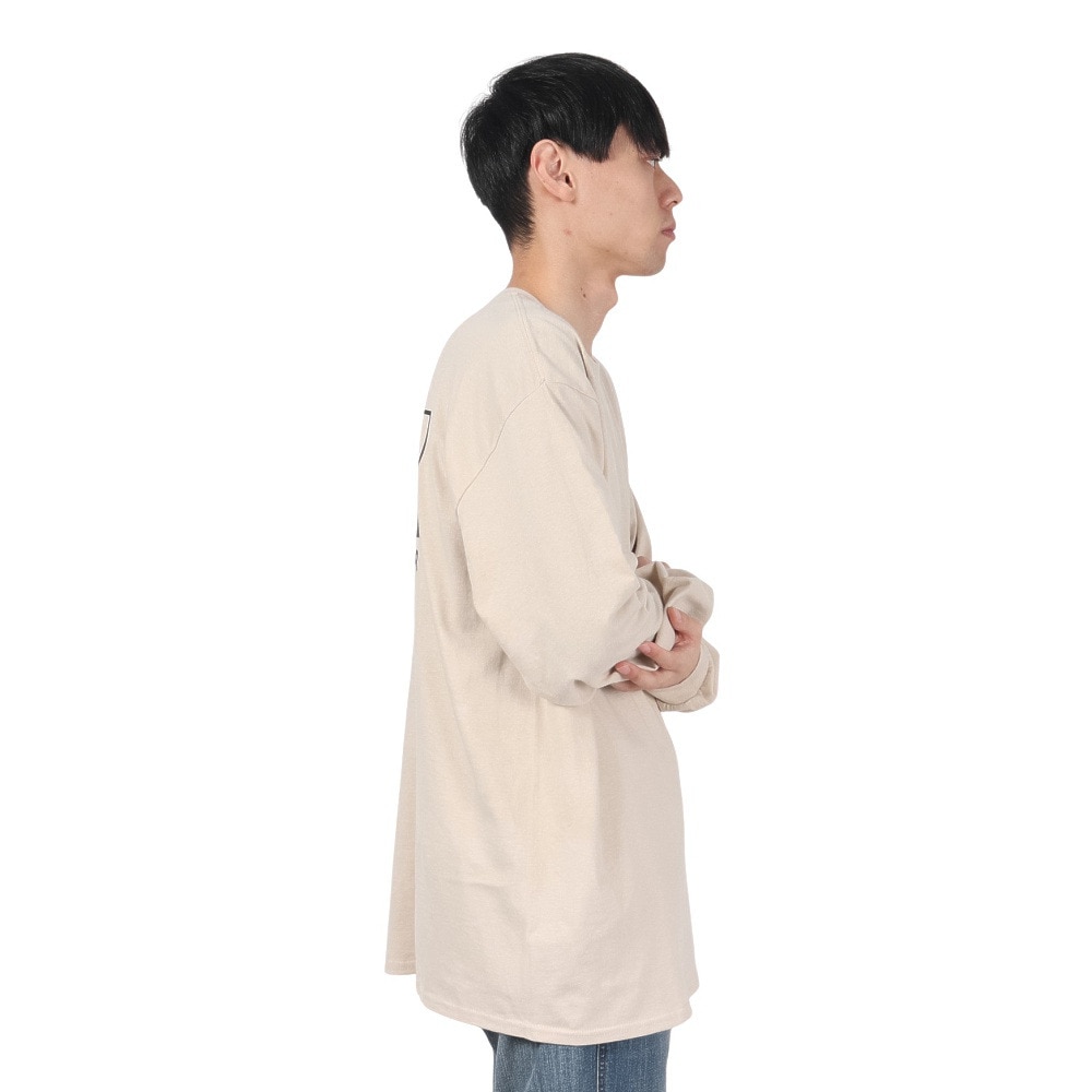 カブー（KAVU）（メンズ）トゥルーロゴ ロングスリーブTシャツ 19823029 サンド
