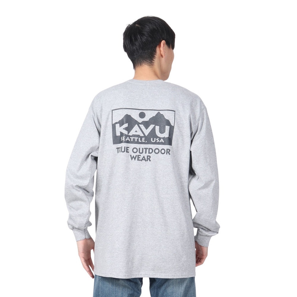 カブー（KAVU）（メンズ）トゥルーロゴ ロングスリーブ Tシャツ 19823029
