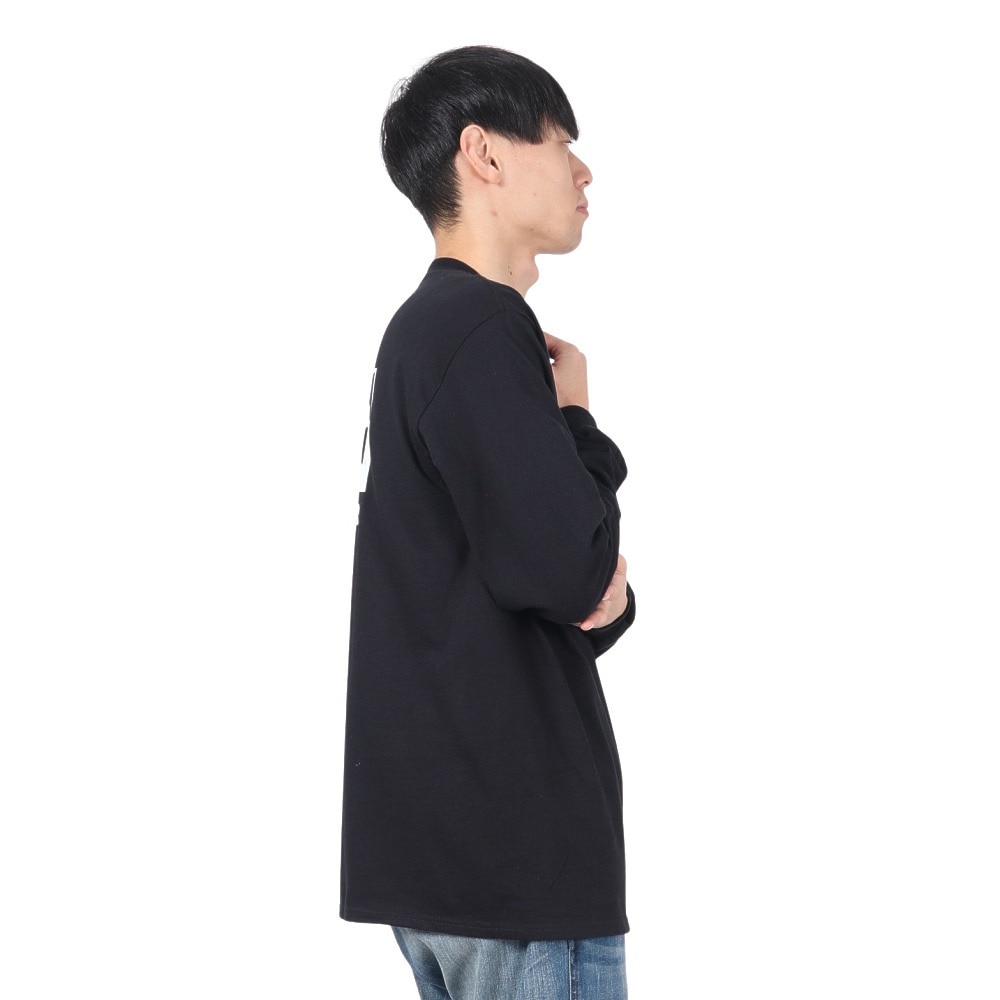 カブー（KAVU）（メンズ）トゥルーロゴ ロングスリーブTシャツ 19823029 ブラック