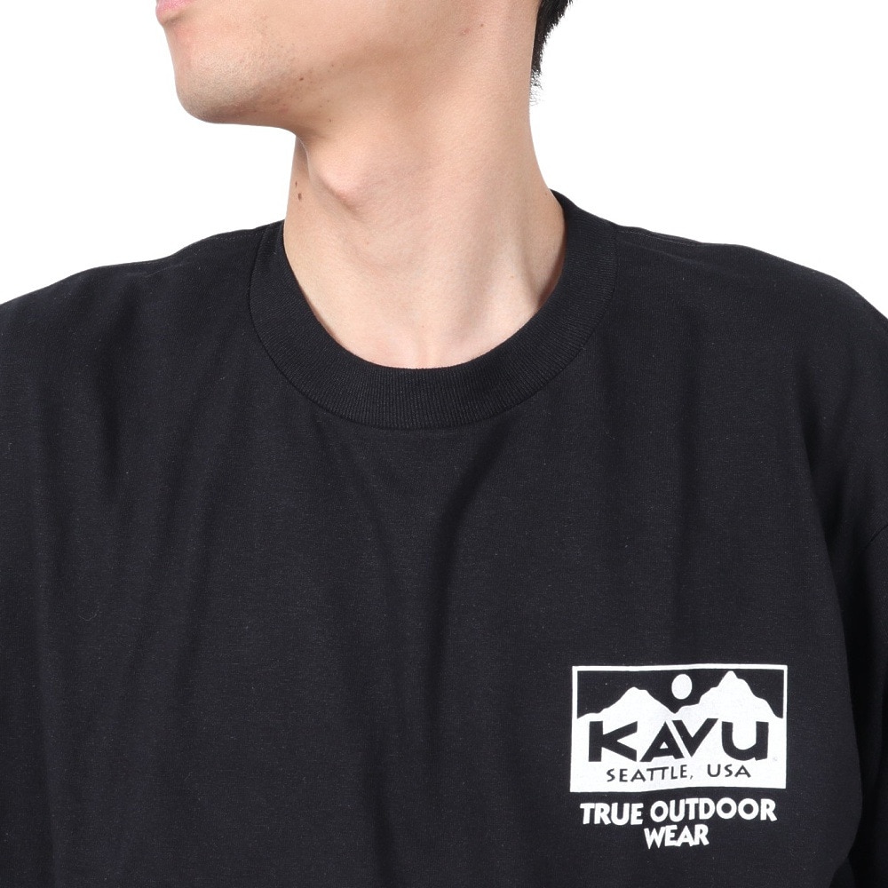 カブー（KAVU）（メンズ）トゥルーロゴ ロングスリーブTシャツ 19823029 ブラック