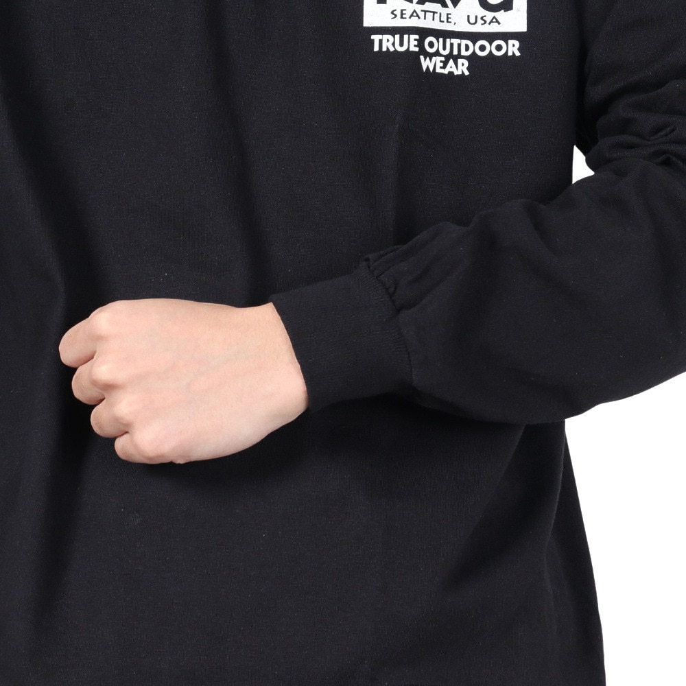 カブー（KAVU）（メンズ）トゥルーロゴ ロングスリーブTシャツ 19823029 ブラック