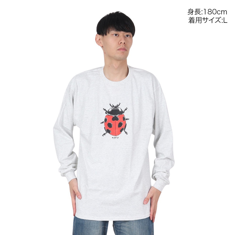 カブー（KAVU）（メンズ）レディーバグ ロングスリーブ Tシャツ 19823036 アッシュ
