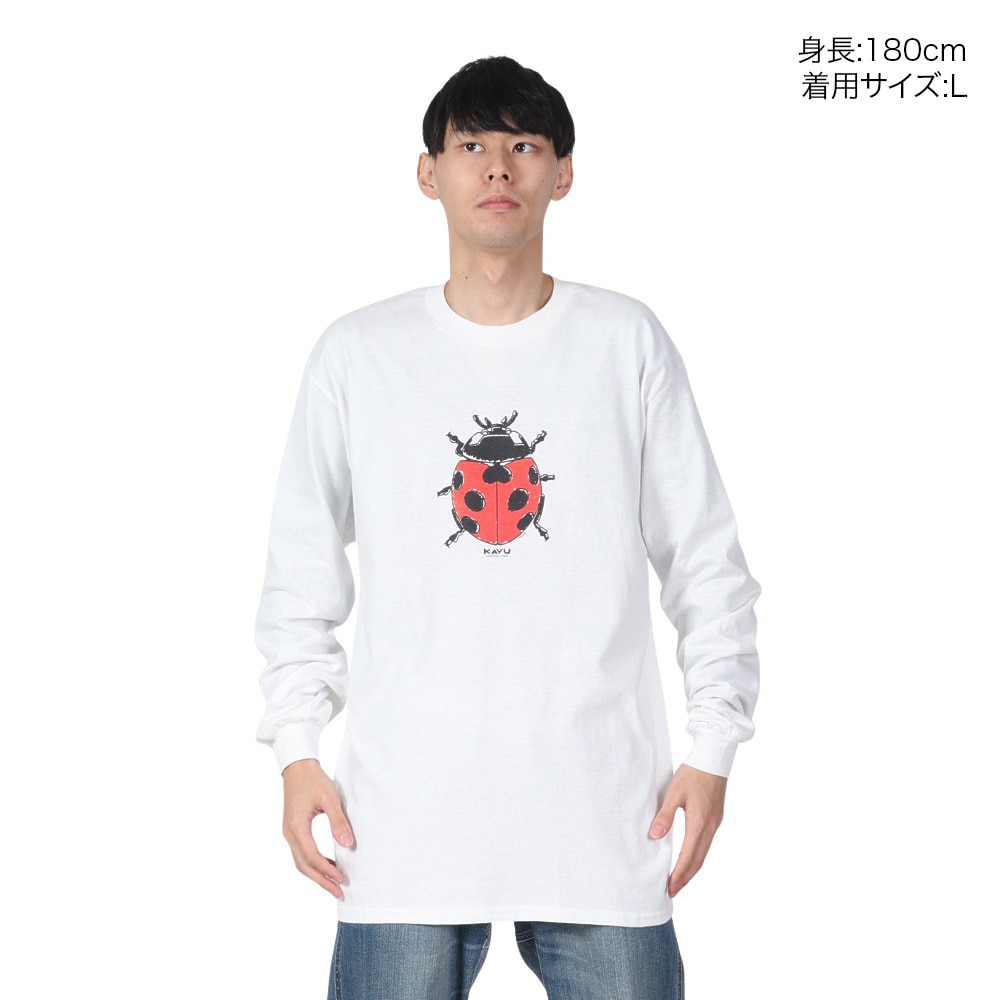 カブー（KAVU）（メンズ）レディーバグ ロングスリーブ Tシャツ 19823036 ホワイト