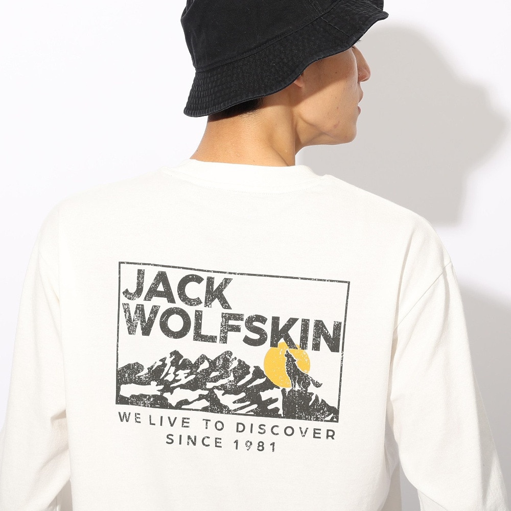 ジャックウルフスキン（JackWolfskin）（メンズ、レディース）ハウリングウルフ バックプリントTシャツ A62484-5055