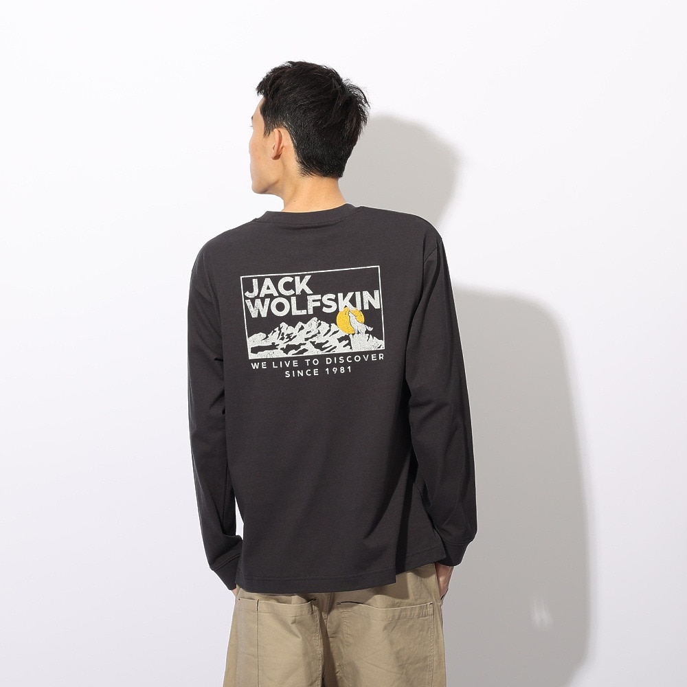 ジャックウルフスキン（JackWolfskin）（メンズ、レディース）ハウリングウルフ バックプリントTシャツ A62484-6350