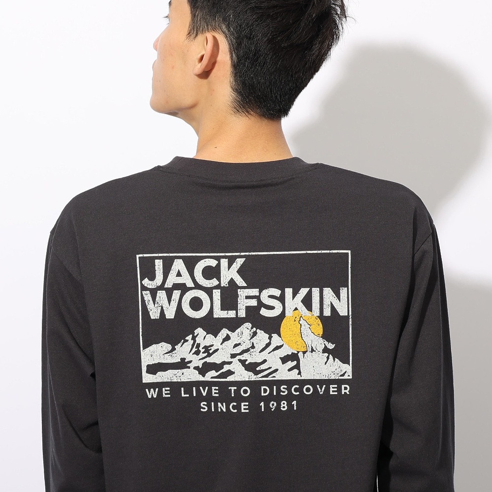 ジャックウルフスキン（JackWolfskin）（メンズ、レディース）ハウリングウルフ バックプリントTシャツ A62484-6350