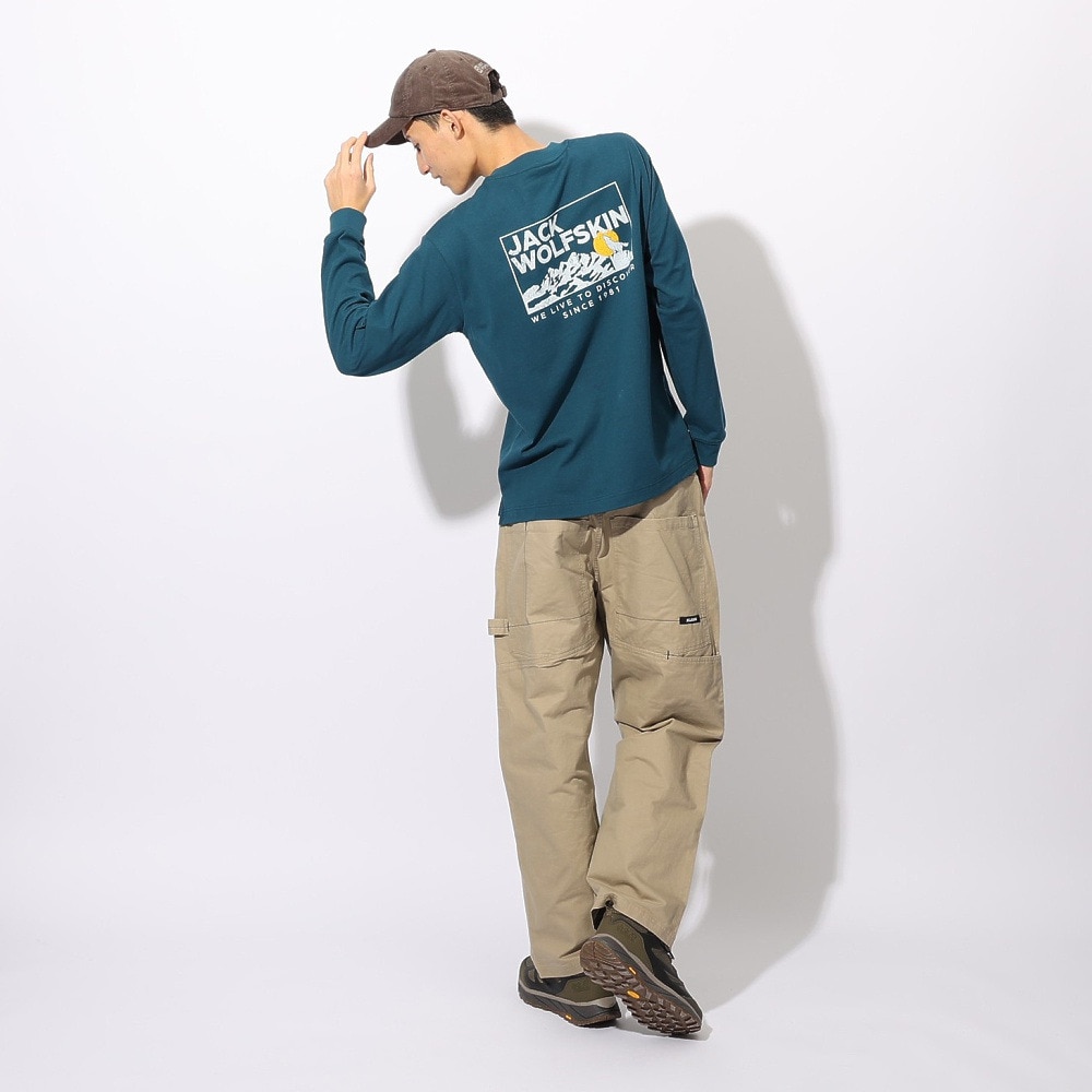 ジャックウルフスキン（JackWolfskin）（メンズ、レディース）ハウリングウルフ バックプリントTシャツ A62484-C0410