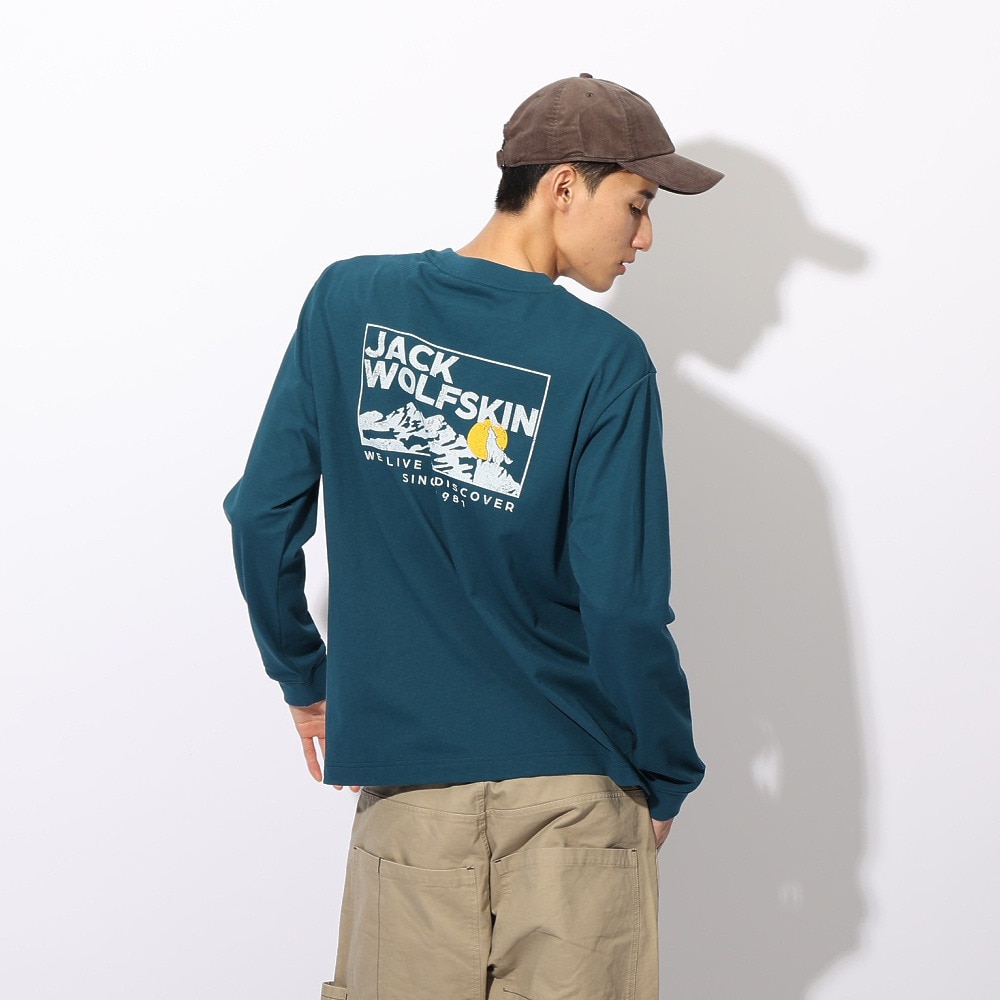 ジャックウルフスキン（JackWolfskin）（メンズ、レディース）ハウリングウルフ バックプリントTシャツ A62484-C0410