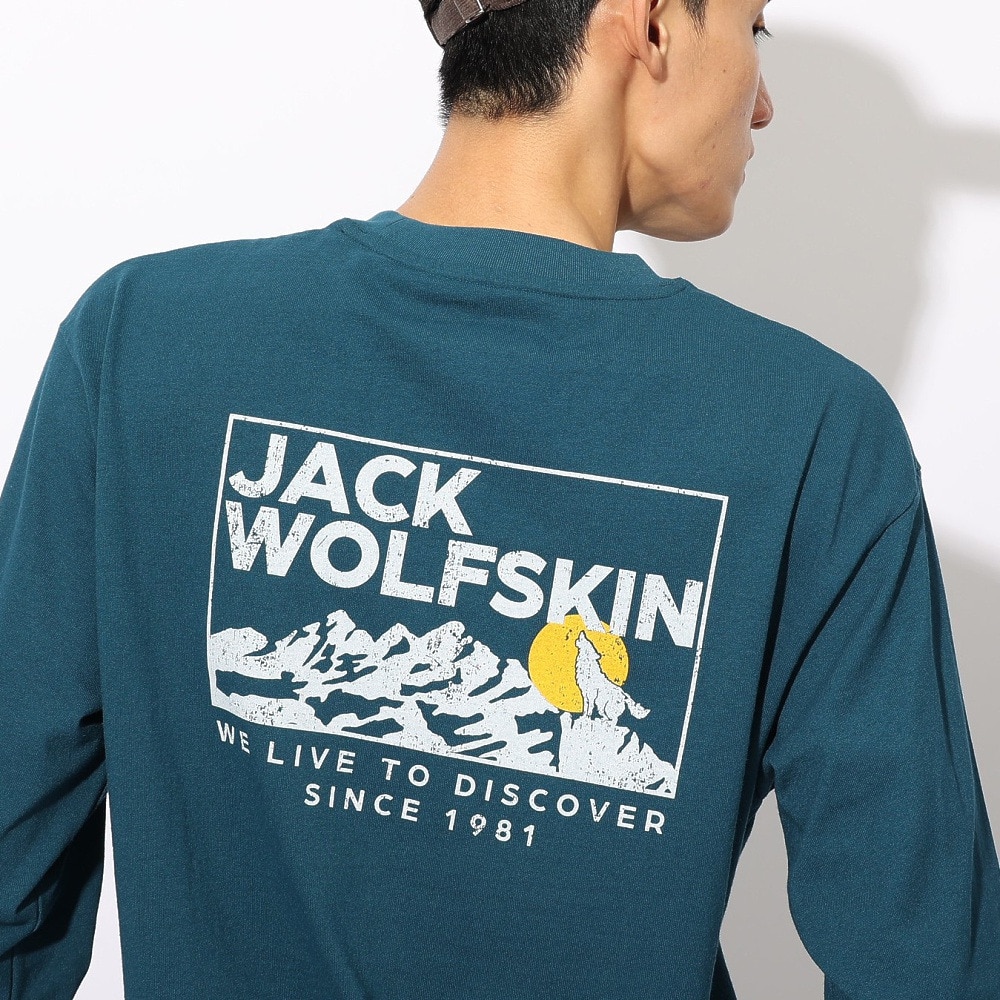 ジャックウルフスキン（JackWolfskin）（メンズ、レディース）ハウリングウルフ バックプリントTシャツ A62484-C0410