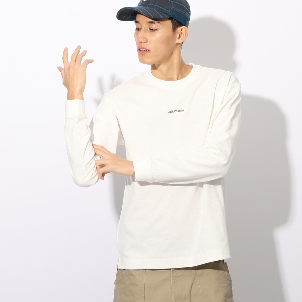 ジャックウルフスキン（JackWolfskin）（メンズ、レディース）ミニロゴ ロングスリーブ Tシャツ A63037-5055