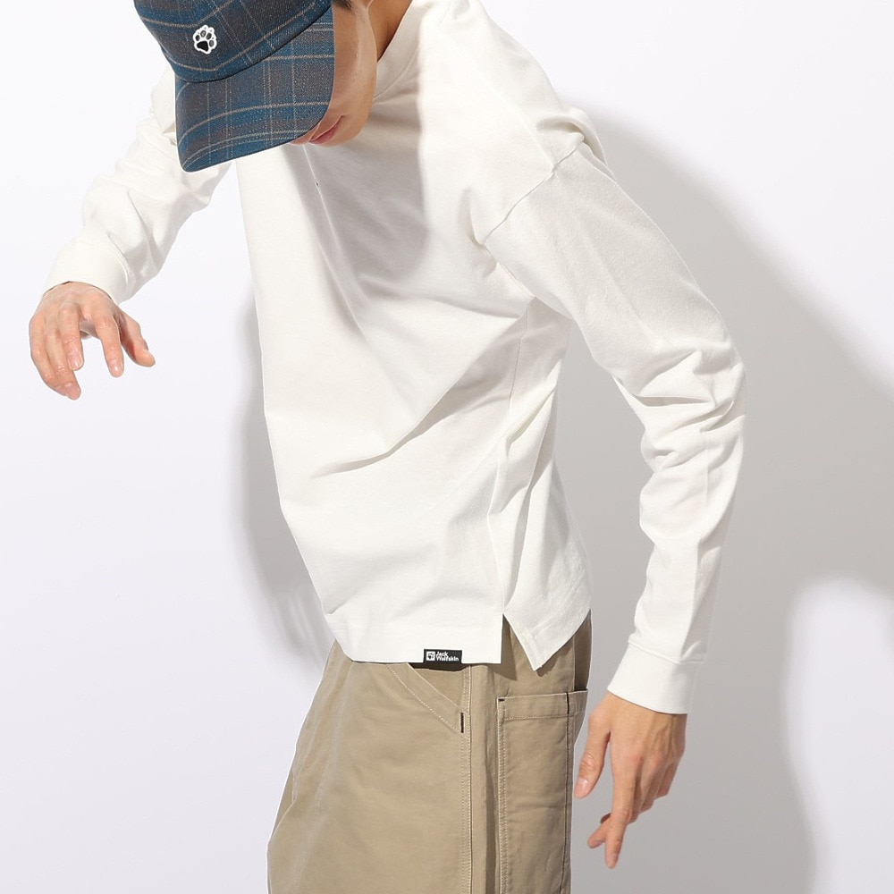 ジャックウルフスキン（JackWolfskin）（メンズ、レディース）ミニロゴ ロングスリーブ Tシャツ A63037-5055