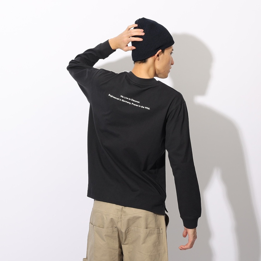 ジャックウルフスキン（JackWolfskin）（メンズ、レディース）ミニロゴ ロングスリーブ Tシャツ A63037-6000