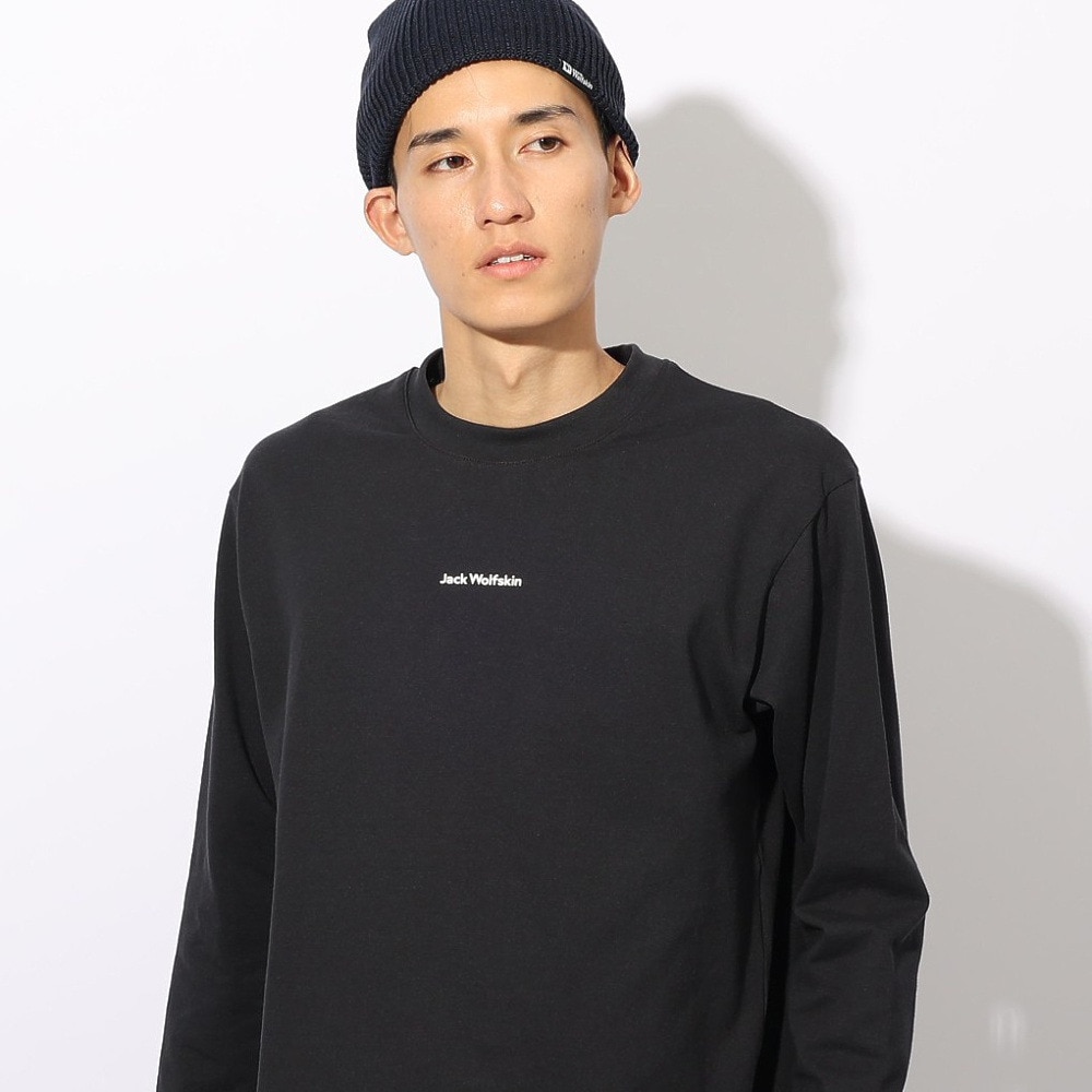 ジャックウルフスキン（JackWolfskin）（メンズ、レディース）ミニロゴ ロングスリーブ Tシャツ A63037-6000