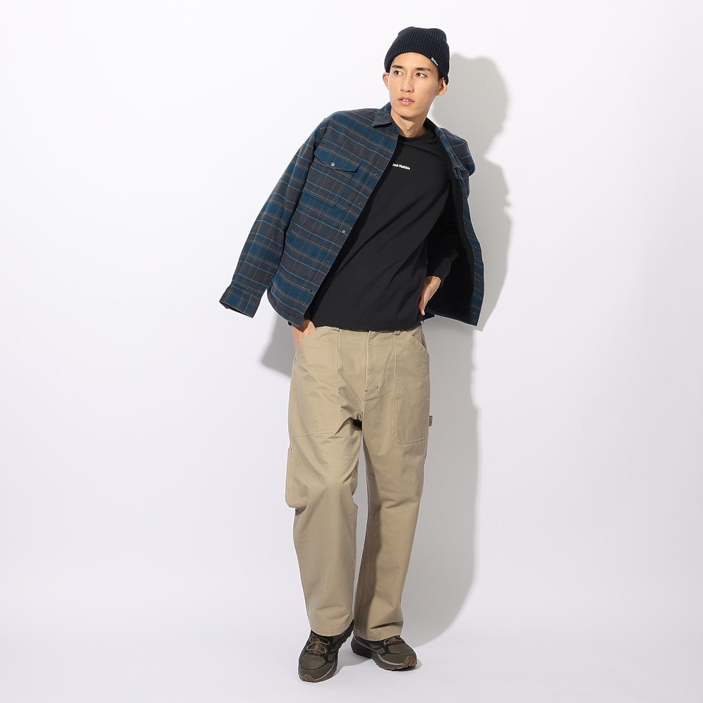 ジャックウルフスキン（JackWolfskin）（メンズ、レディース）ミニロゴ ロングスリーブ Tシャツ A63037-6000