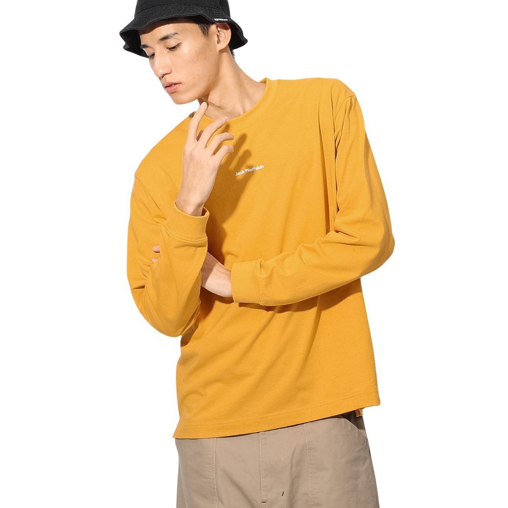 ジャックウルフスキン（JackWolfskin）（メンズ、レディース）ミニロゴ ロングスリーブ Tシャツ A63037-M0042