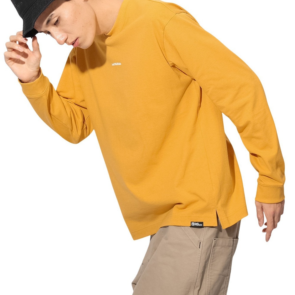 ジャックウルフスキン（JackWolfskin）（メンズ、レディース）ミニロゴ ロングスリーブ Tシャツ A63037-M0042
