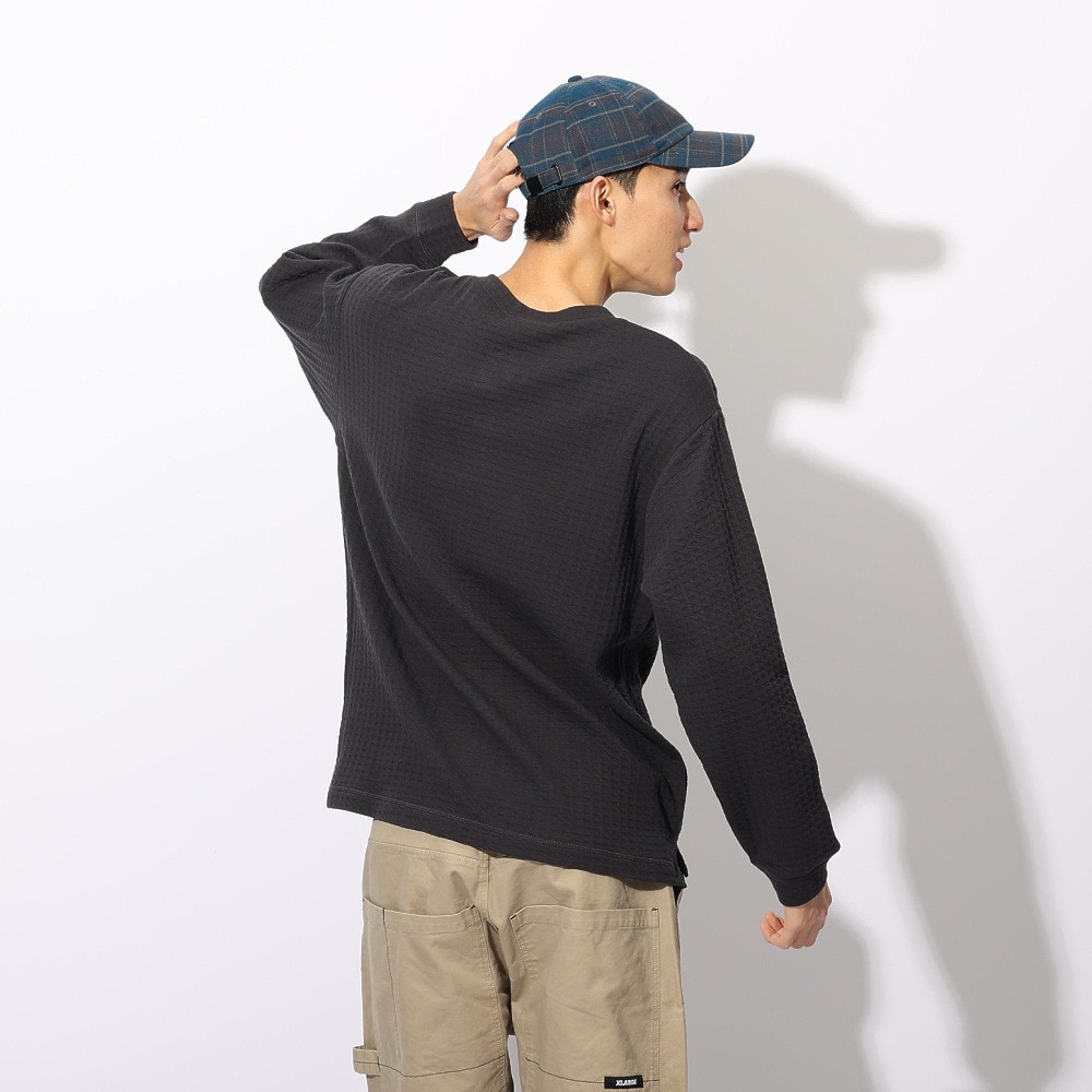 ジャックウルフスキン（JackWolfskin）（メンズ）ワッフルヘンリー ロングスリーブTシャツ A63213-6350